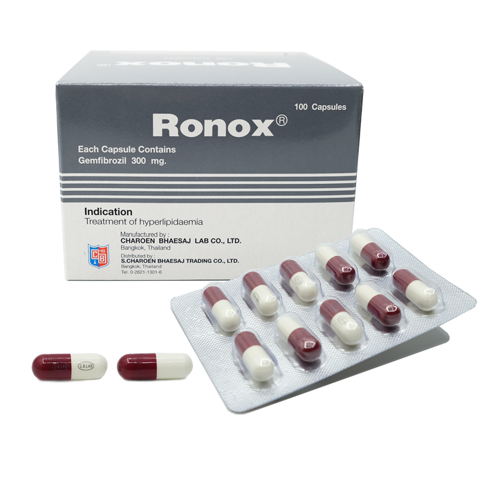 Ronox 300 Mg 10 X 10 Caps S Charoen Bhasej